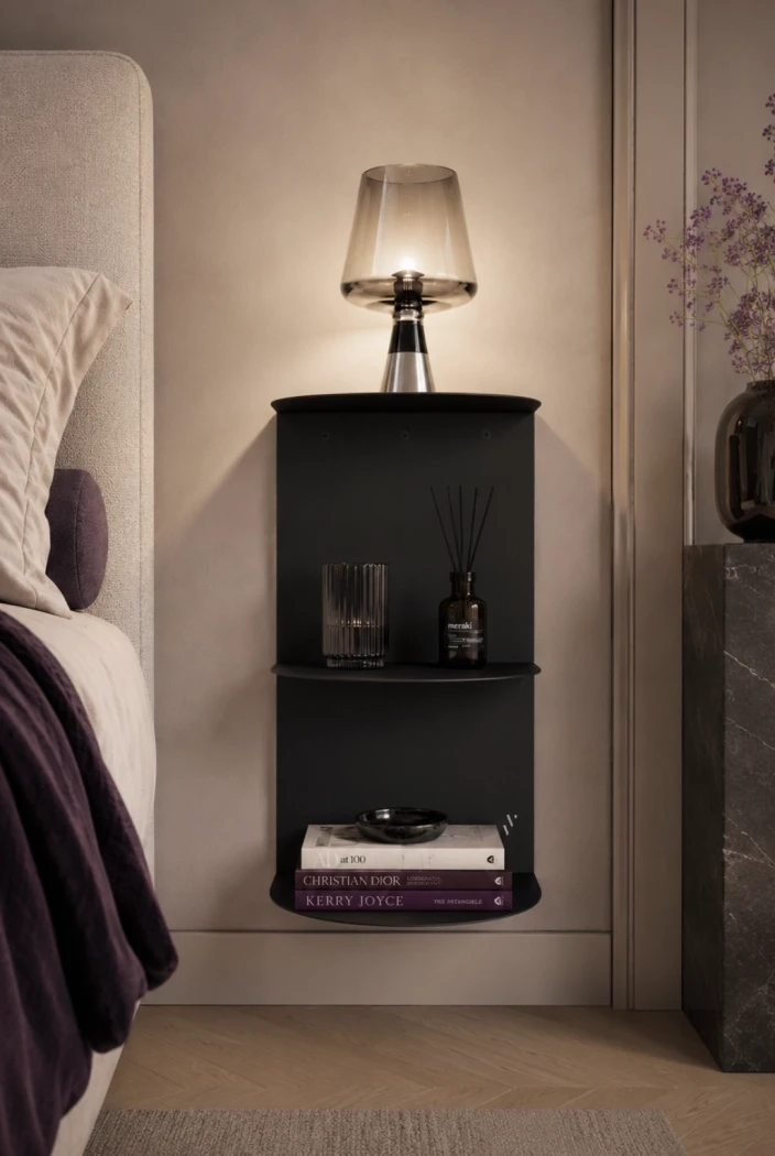 Haengender-Nachttisch-Filata-3-Ebenen---Metall-Wandschraenkchen-Stahl