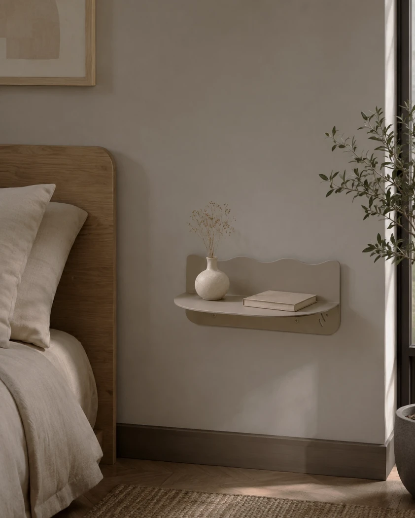 Haengender-Nachttisch-Flow-filigran---Metall-Wandnachttisch-fuers-Schlafzimmer