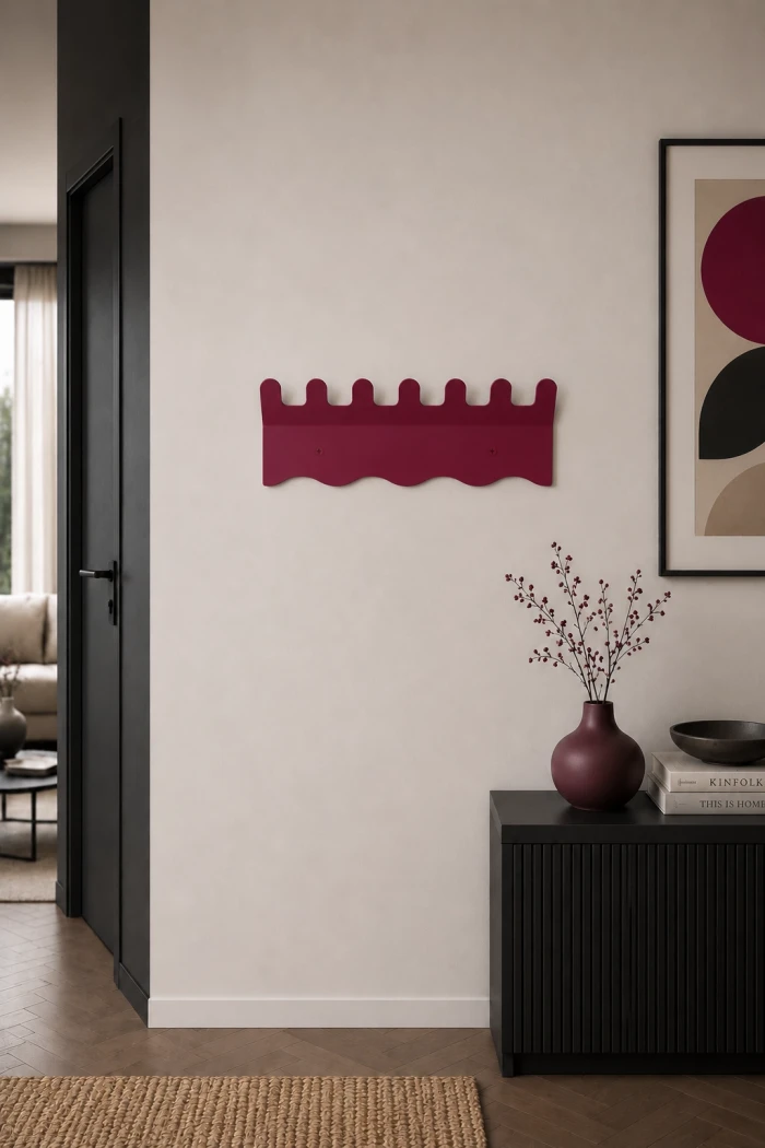 Wandgarderobe-fuer-den-Flur-Flow-Maxi---Kleider-Organizer-aus-Metall