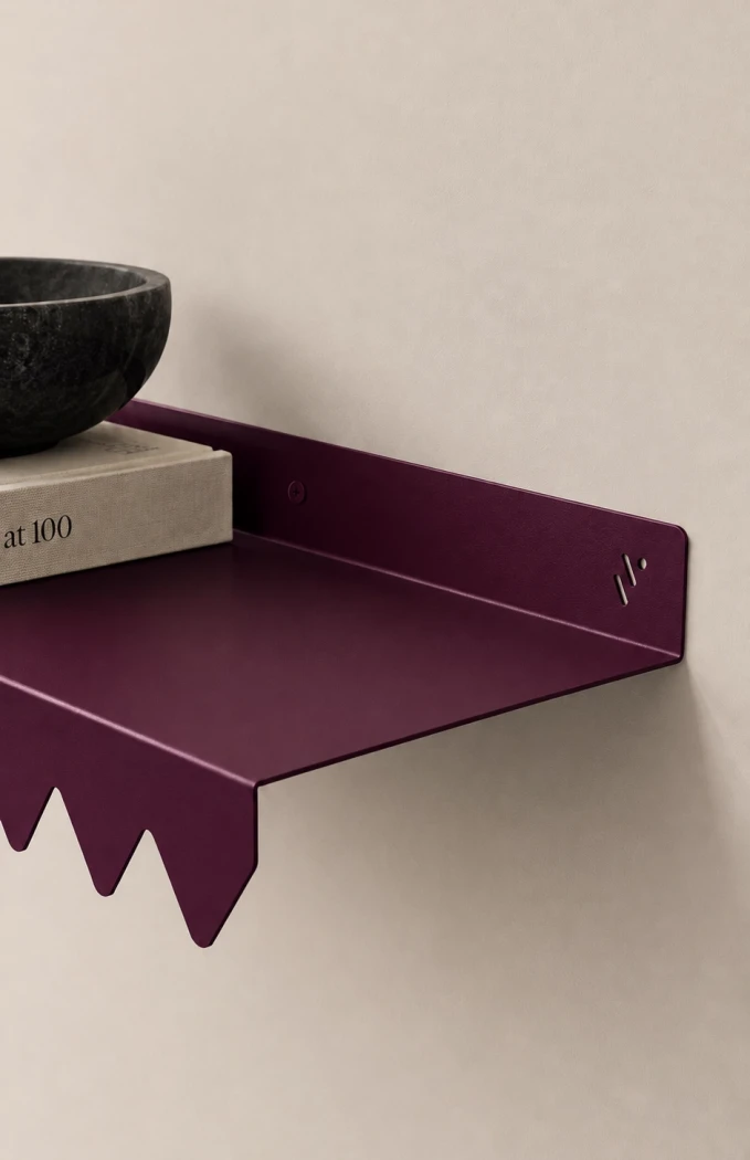 Metallregal-Crocodile---dekoratives-Wandregal,-Krokodilmuster