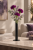 Metallvase-Silva-rund-Dm.-90-mm---Stahlvase-mit-Reagenzglas-32-mm