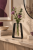 Metallvase-Fiole-trapezfoermig---Stahlvase-mit-Reagenzglas,-SchwarzWeiss