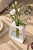Metallvase-Fiole-trapezfoermig---Stahlvase-mit-Reagenzglas,-SchwarzWeiss