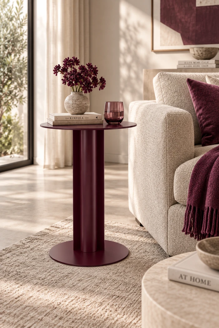 Metall-Beistelltisch Silo - Beistelltisch fürs Wohnzimmer und Sofa