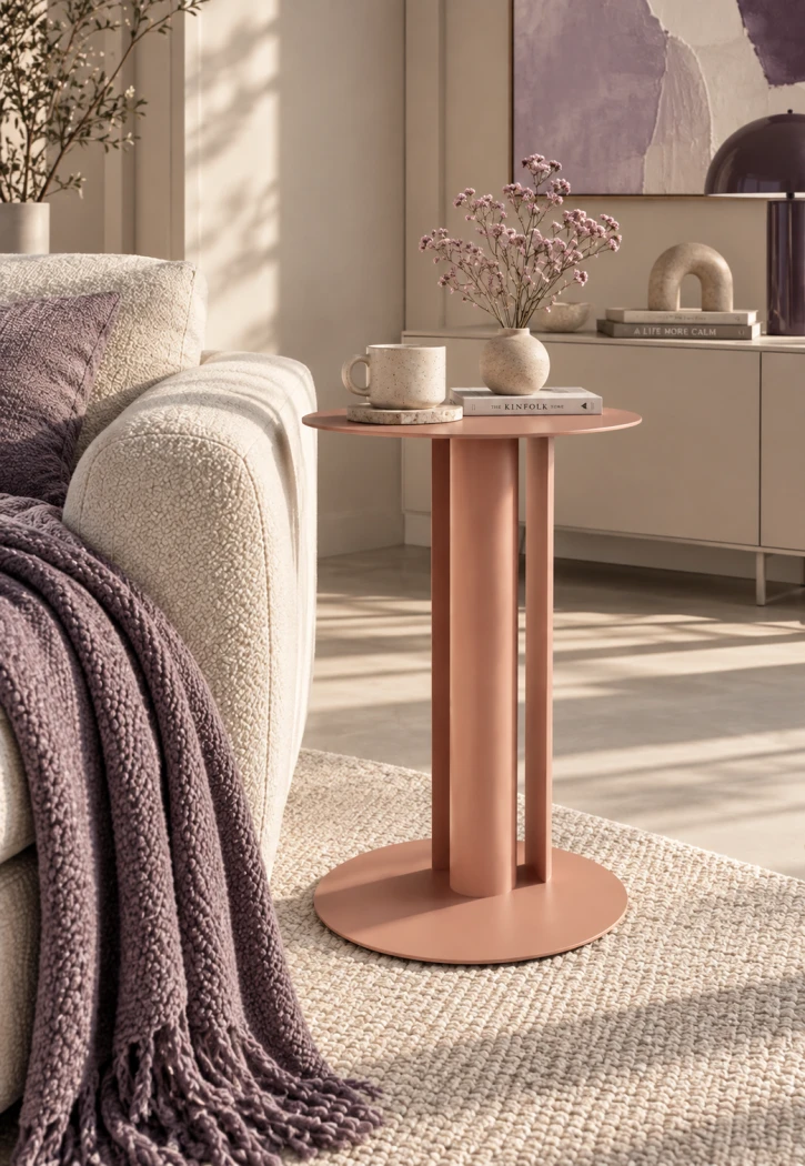Metall-Beistelltisch Silo - Beistelltisch fürs Wohnzimmer und Sofa
