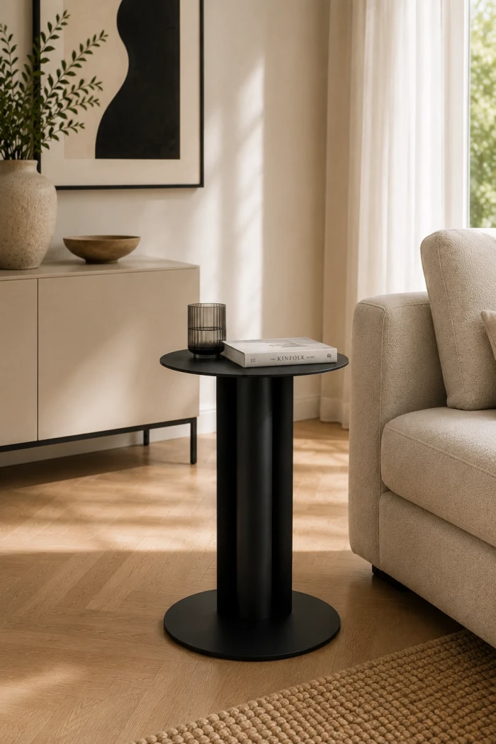 Metall-Beistelltisch Silo - Beistelltisch fürs Wohnzimmer und Sofa