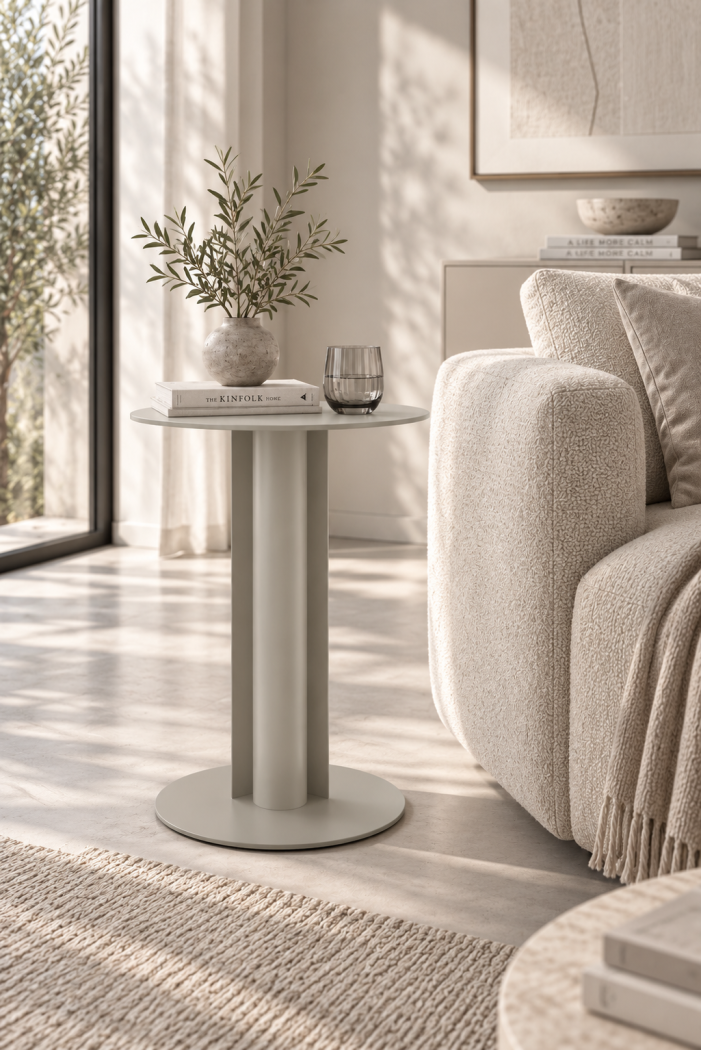 Metall-Beistelltisch Silo - Beistelltisch fürs Wohnzimmer und Sofa