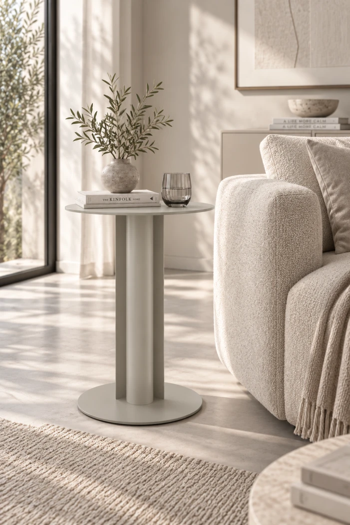 Metall-Beistelltisch Silo - Beistelltisch fürs Wohnzimmer und Sofa