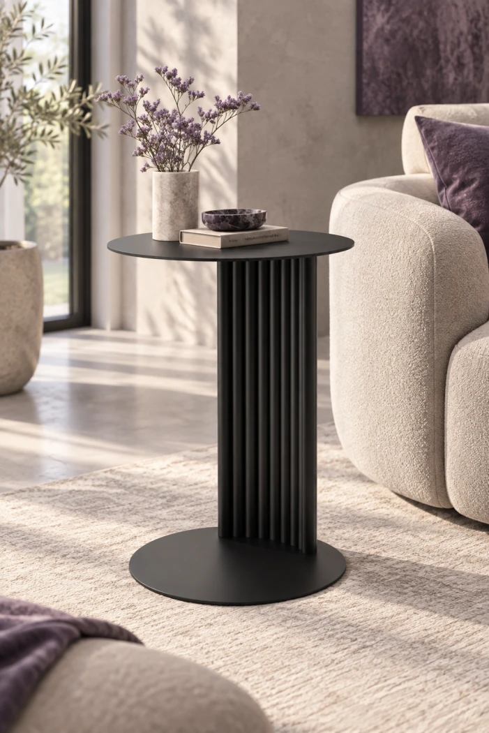 Ritmo Beistelltisch – runder Sofatisch