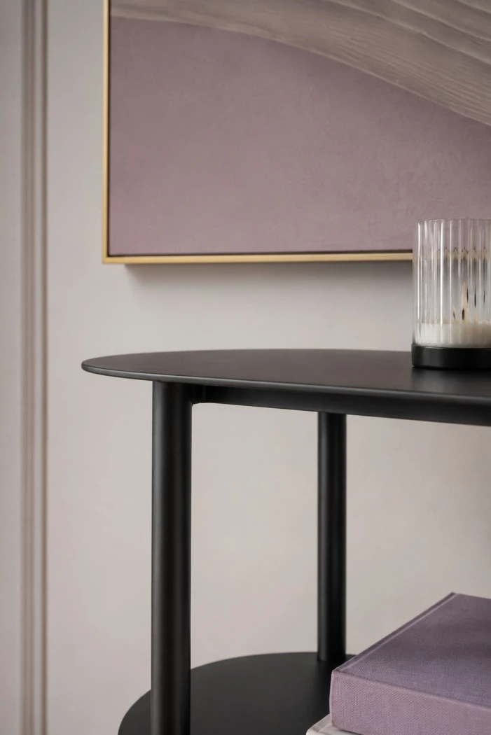 Metall-Konsolentisch-Luna-Maxi-mit-konischen-Beinen---eleganter-Flurtisch