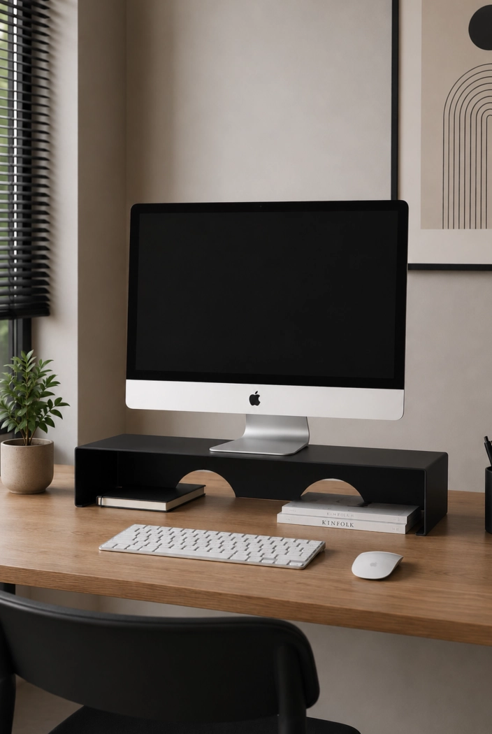 Metalowa podstawka pod monitor Postura Gorzkie Espresso